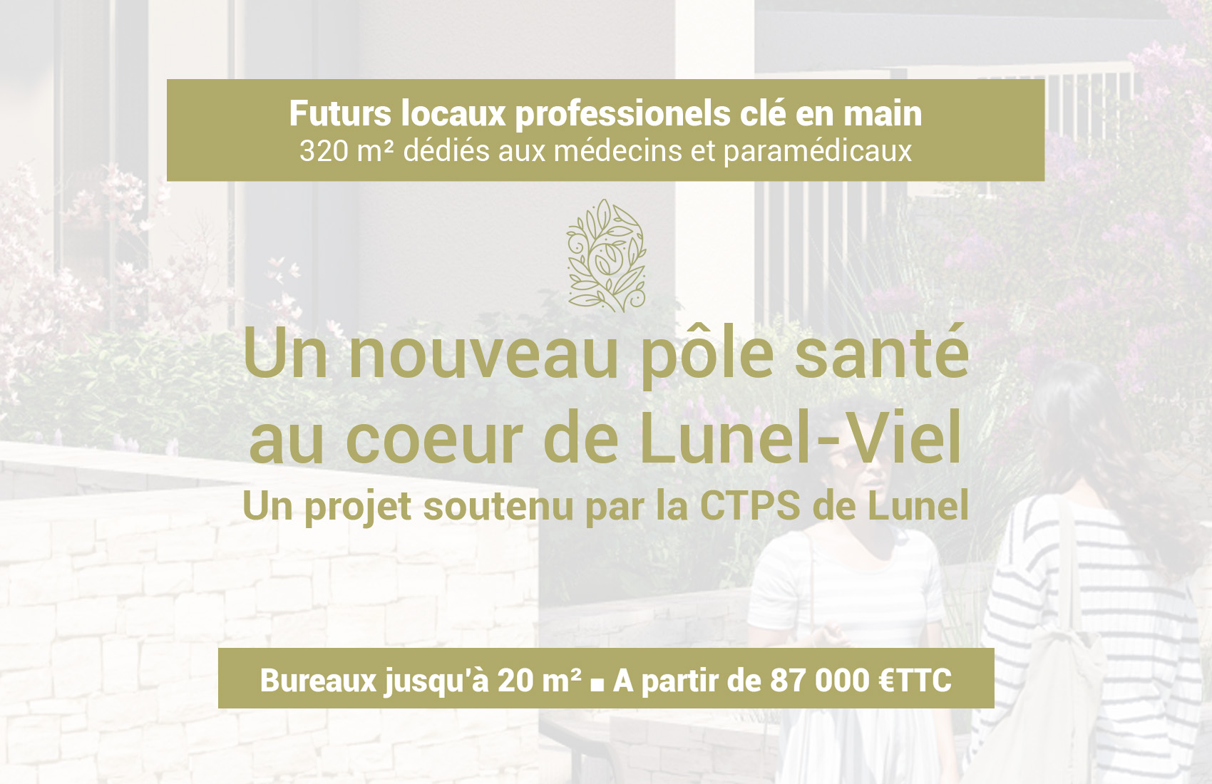Un nouveau pôle de santé pluridisciplinaire à Lunel-Viel (34) : cabinets de consultation clé en main à partir de 87 000 €TTC*